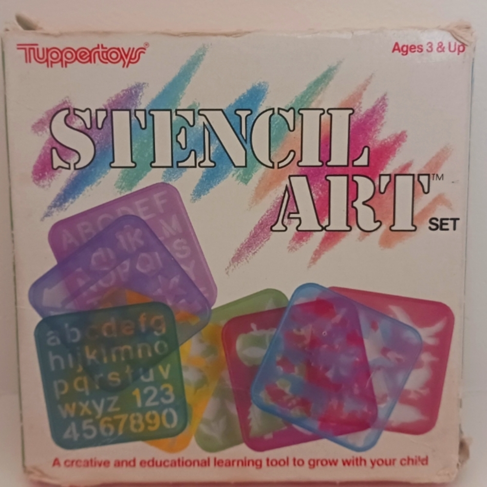 Tupperware Stencil Art Set